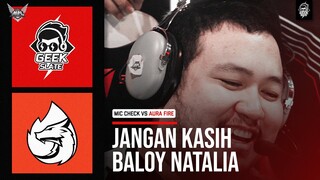 AURA LEPAS NATALIA BALOYSKIE?! SEMPAT MENYAMAKAN KEDUDUKAN DI MATCH KEDUA! - MIC CHECK VS AURA FIRE