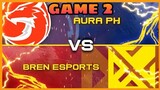 (GAME 2) BREN ESPORTS VS AURA PH | MPL-PH SEASON 7 | MLBB!