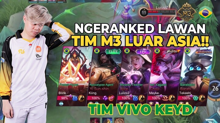 RANKED KETEMU TIM DILUAR ASIA. NGELAWAN TIM BRAZIL!! - MLBB