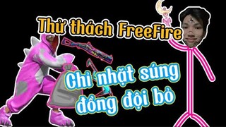 Chú Xám chỉ nhặt súng đồng đội vứt trong FreeFire | Chú Xám