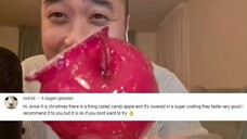 ASMR Candy Apple For Sleep, Relaxing & Tingles (EATING SOUNDS) | Bubble Whispers