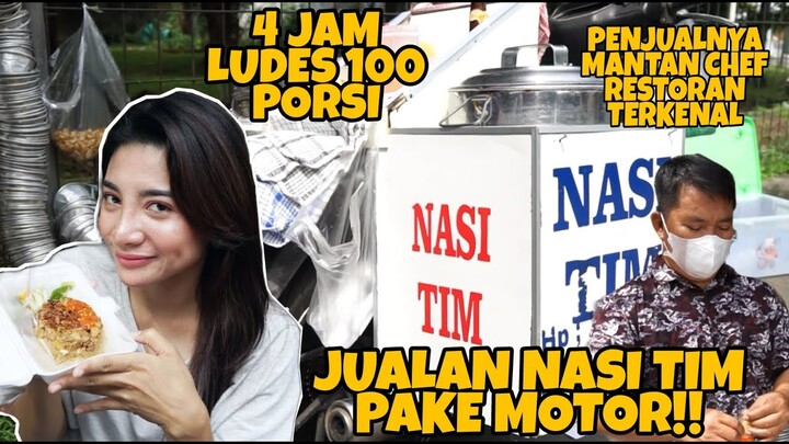 BERHENTI JADI CHEF BUKA NASI TIM MURAH SENDIRI | NASI TIM MOTOR PAK YANTO | KULINER JAKARTA BARAT