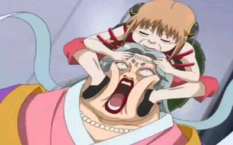 『 Gintama 』 Terrible Kagura, old Kagura is short but has explosive fighting power