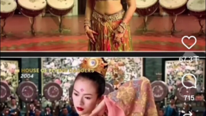 Di Instagram, terungkap bahwa film India “Arundhati” menjiplak tarian menabuh dan melambaikan kain s
