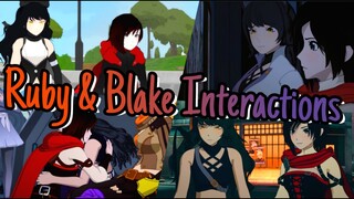 Ruby and Blake Interactions RWBY Volumes 1-7