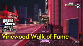 Walk of Fame stroll | Just Walking | GTA: San Andreas - Definitive Edition