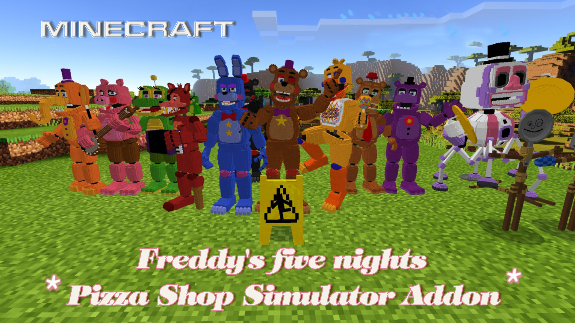 MOD FIVE NIGHTS AT FREDDYS 6 : Pizzeria Simulator Pre-BETA Di Minecraft PE  !! 