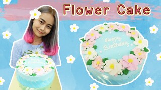 เค้กดอกไม้แบบง่ายๆ | สอนทำเค้กง่ายๆสไตล์ Jinglebell