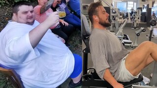 It took a man three years to go from 266 kg down to 108 kg—this kind of perseverance is truly beyond