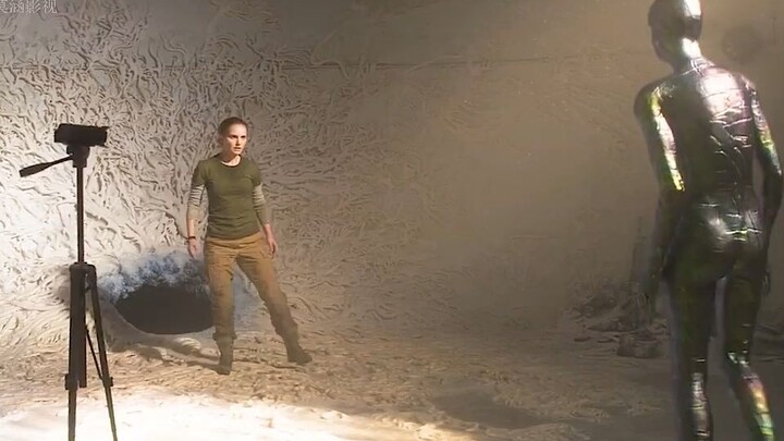 A woman runs into a cave and discovers a monster that can imitate her.