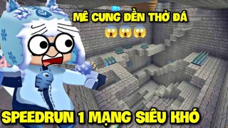 MEOWPEO THỬ THÁCH SPEED RUN 1 MẠNG DUY NHẤT SIÊU KHÓ TRONG MINI WORLD MINI GAME