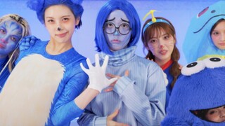 Ruang latihan untuk lagu comeback terbaru NMIXX, Blue Valentine (versi Karakter Biru), dirilis ke pu