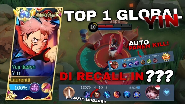 TOP GLOBAL 1 YIN Di Bikin Mode Serius!!! 😈🔥