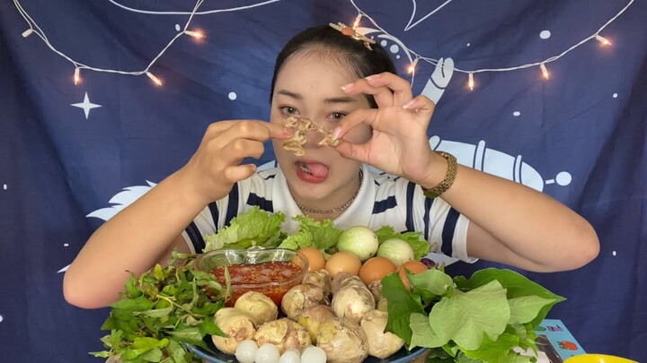 กินไข่ลูกครั้งแรก‼️ รอดหรืออวก🤢 |อีสานกินยั่ว