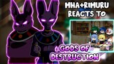 MHA/BNHA+Rimuru Reacts to "Dragon Ball gods of Destruction" || Gacha Club ||