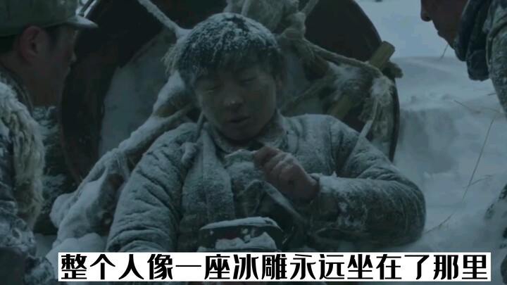 He gave his food to others and froze into an ice sculpture himself.