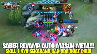 SABER REVAMP!!! GILA MAKIN GG SEKARANG SKILL NYA! PASTI AUTO DIPAKE LAGI SAMA PLAYER MOBILE LEGENDS