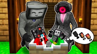 JJ and Mikey are ORPHANED? TV DAD and SPEAKER WOMAN  saved the babies in Minecraft - Maizen