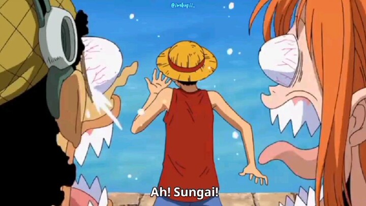 kasian nami sama usopp dikerjain Luffy😭😂