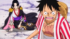 Luffy langsung bertindak saat ayang Hancock yang di sakitin..😠😡