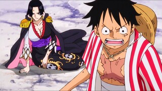 Luffy langsung bertindak saat ayang Hancock yang di sakitin..😠😡