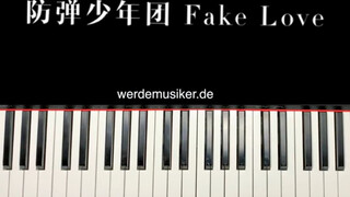 【钢琴教学】防弹少年团 Fake Love -5分钟教会你