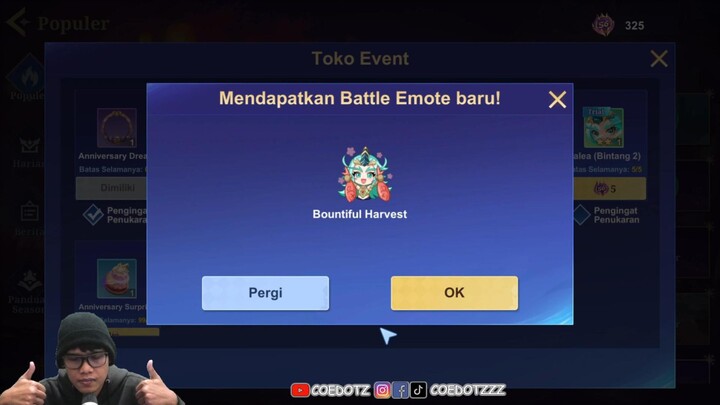 Review Battle Emote Bountiful Harvest Spesial S6 Magic Chess Go:Go