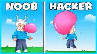 BIKIN BALON DARI PERMEN KARET YANG KECIL VS YANG PALING BESAR! Bubble Gum Clicker