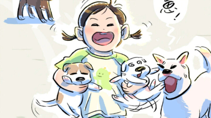 Human puppies stealing puppies