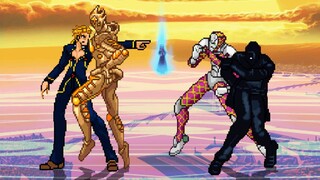 Thị trấn vàng Giorno VS Shadow Diavolo