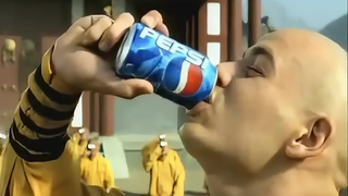 Pepsi Cola sand sculpture advertisement