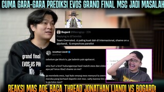 PREDIKSI EVOS GRAND FINAL MSC, JONATHAN LIANDI KENA SEMPROT NETIZEN! REAKSI MAS ADE