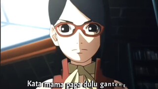 Sarada pun Penasaran Liat Poto Sasuke