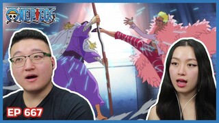 FUJITORA AND DOFLAMINGO'S CHAT?! | One Piece Episode 667 Couples Reaction & Discussion