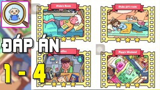 Đáp án game Find out level 1- 4 tìm những vật phẩm ẩn dấu Phần 1