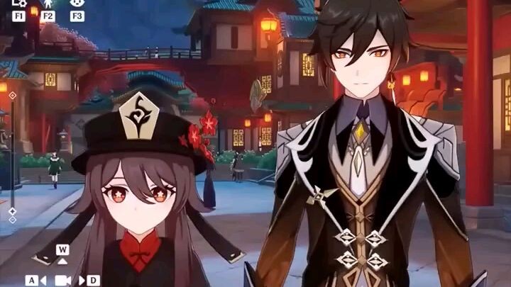 genshin impact  # hutao vs zhongli