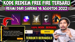 KODE REDEEM FREE FIRE TERBARU 16 AGUSTUS 2022 HARI INI