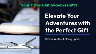 Elevate Your Adventures with the Perfect Gift - Stainless Steel Folding Spork!