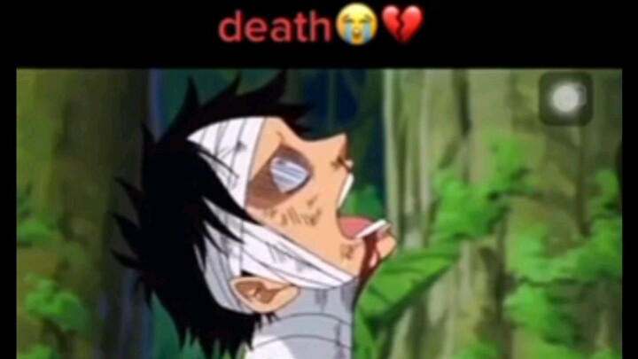 Luffy's Reaction. Ace Death