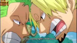 zoro and sanji one piece funny moments