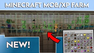 How to Make Mob XP Farm in Minecraft bedrock 1.18 Easy All Mob Farm MCPE/PS4/XBOX/SWITCH