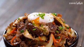 ข้าวหน้าเนื้อสูตรนี้ รสชาติไม่แพ้กับร้านข้างนอกเลย ！