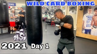 FIRST TRAINING AT THE WILD CARD BOXING GYM FOR 2021 | EUMIR MARCIAL