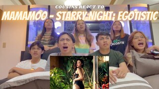 COUSINS REACT TO MAMAMOO - STARRY NIGHT AND EGOTISTIC MV [GETTING TO KNOW MAMAMOO]