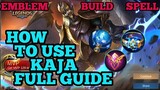 How to use Kaja guide & best build mobile legends ml 2020