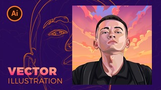 Vẽ chân dung Illustrator - vector art | BonART