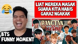 [NONTON] BTS FUNNY MOMENT | KETIKA BTS DIBIARIN MASAK 😂 (Reaction)