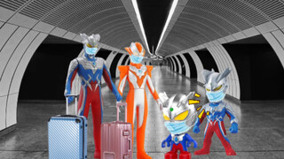 Video đồ chơi giáo dục sớm khai sáng cho trẻ em: Cậu bé Ciro Ultraman đeo mặt nạ và đi đường sắt cao