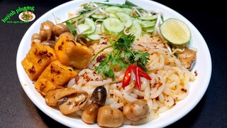 Cách nấu BÁNH CANH SA TẾ CHAY khô món chay ngon lạ miệng mùa dịch | món ngon tại nhà T628