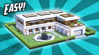 Minecraft: How To Build A Modern Mansion House Tutorial (#34)